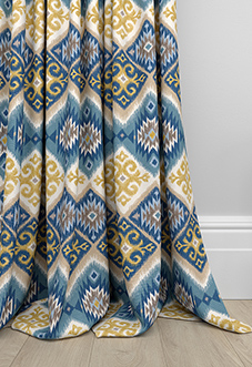 Navajo, Indigo - Made to Measure Curtains
